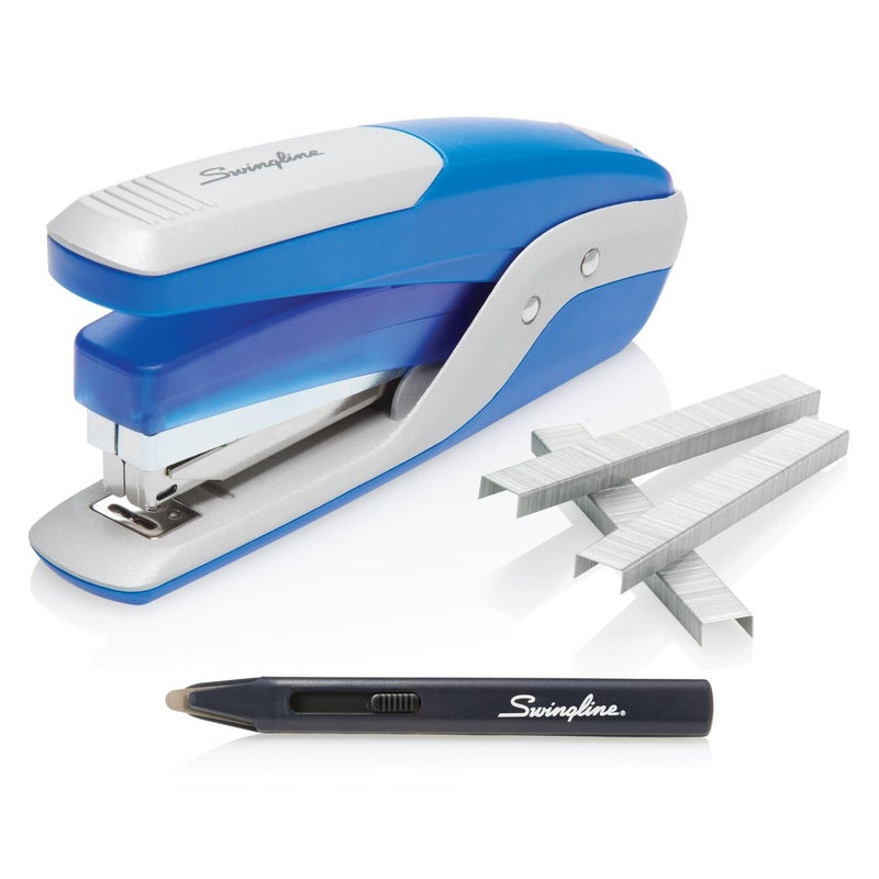 Swingline Stapler Value Pack, 28 Sheet Quick Touch Full Strip Stapler, 5,000 Premium Staples, Staple Remover, Blue/Silver (S7064584) - Image 4